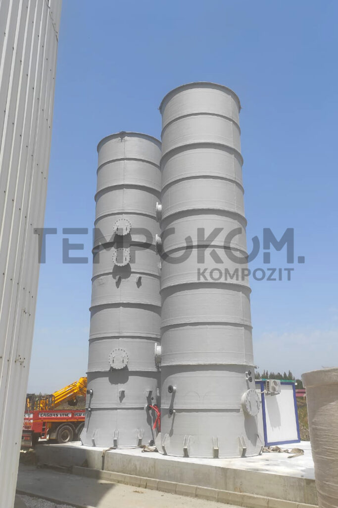 GFK-Entschwefelungstanks – EVRA Anlage Trabzon