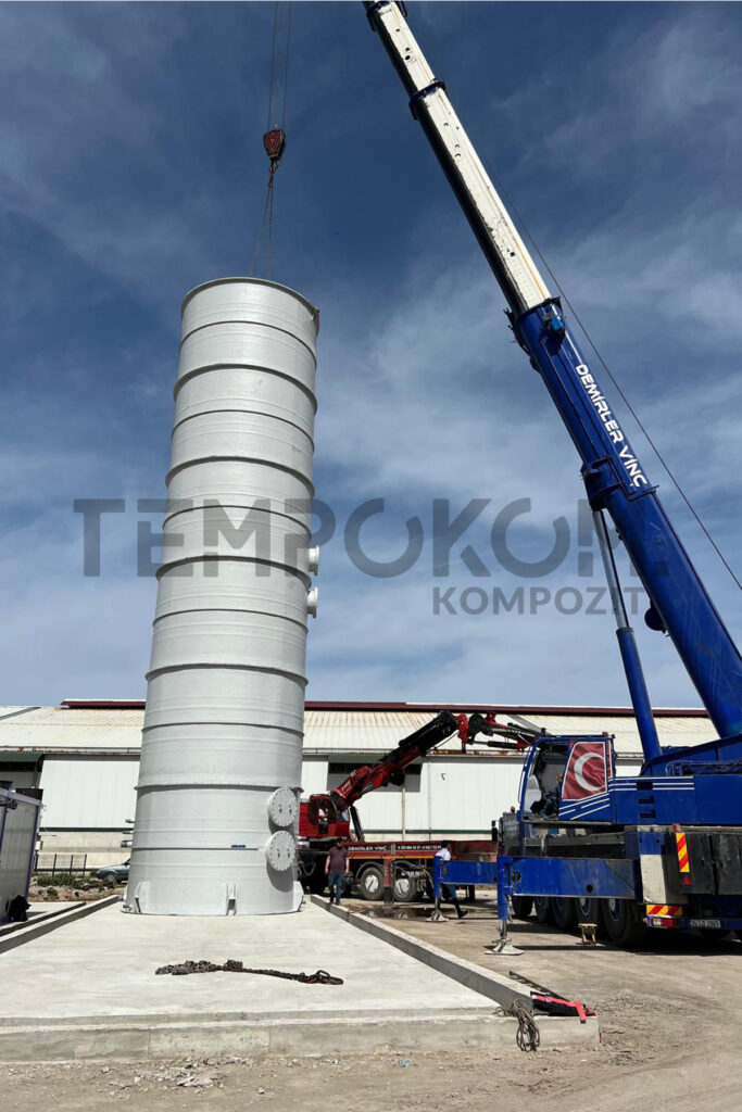 GFK-Entschwefelungstanks – Biogasanlage Amasya Suluova2