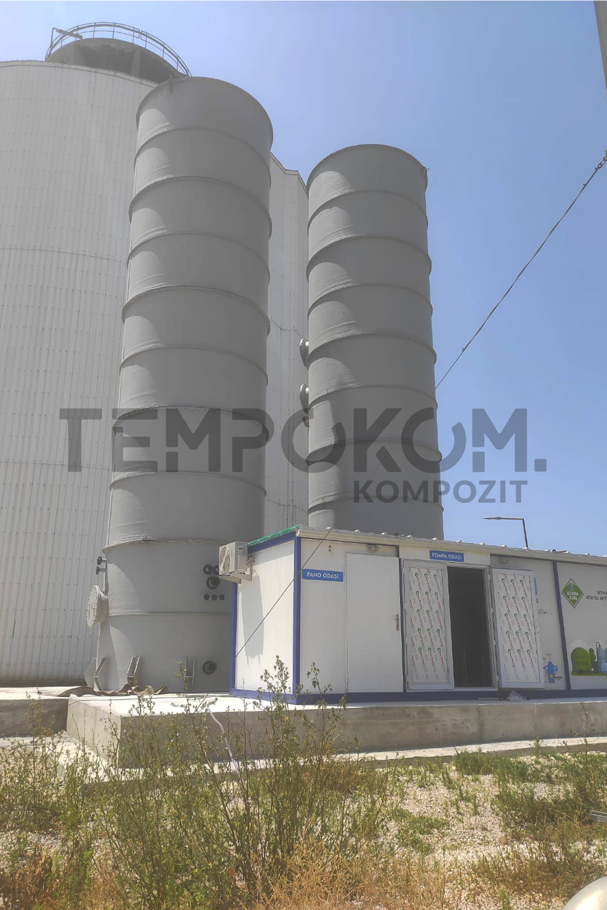 GFK-Entschwefelungstanks – Biologische Kläranlage ASKİ2