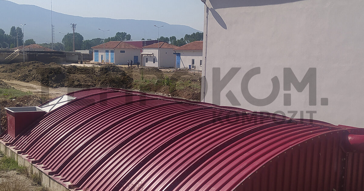 GFK-Geruchskontrollabdeckungen – Biologische Kläranlage Bolu2