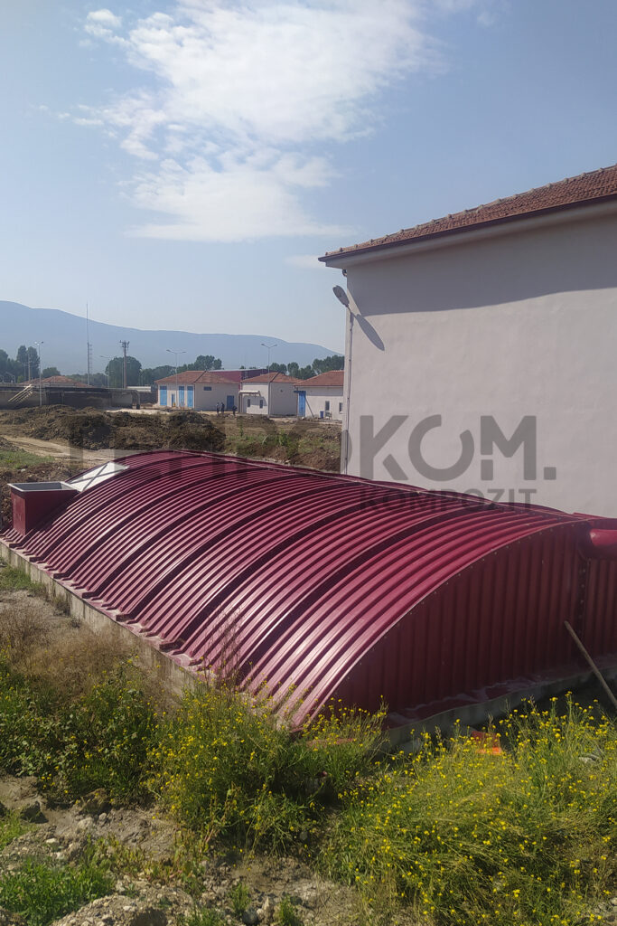 GFK-Geruchskontrollabdeckungen – Biologische Kläranlage Bolu2