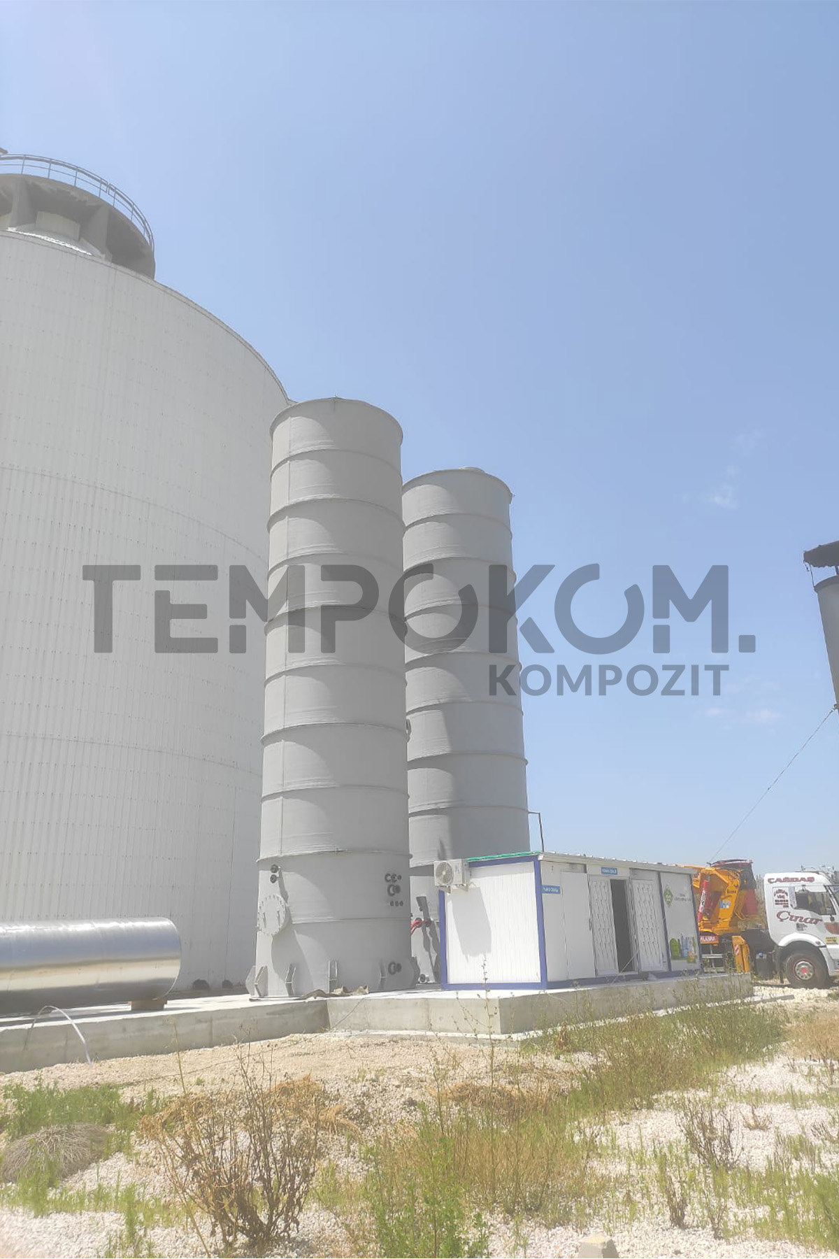 GFK-Entschwefelungstanks – Biologische Kläranlage ASKİ4