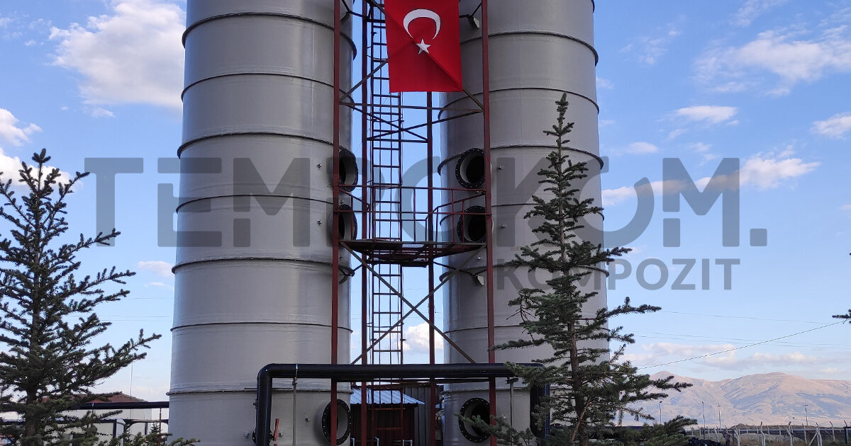 GRP Desulfurization Tanks – Afyon Energy Biogas Plant