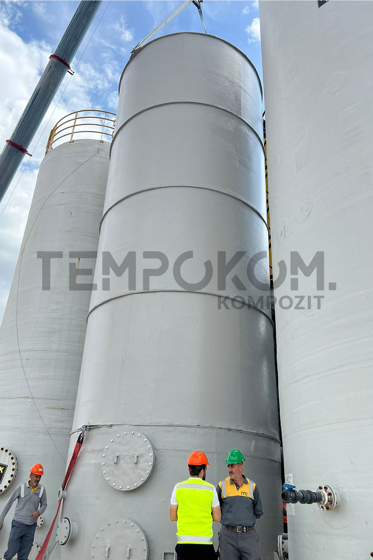 GRP Desulfurization Tanks – Eskişehir Integrated Solid Waste Treatment Facility