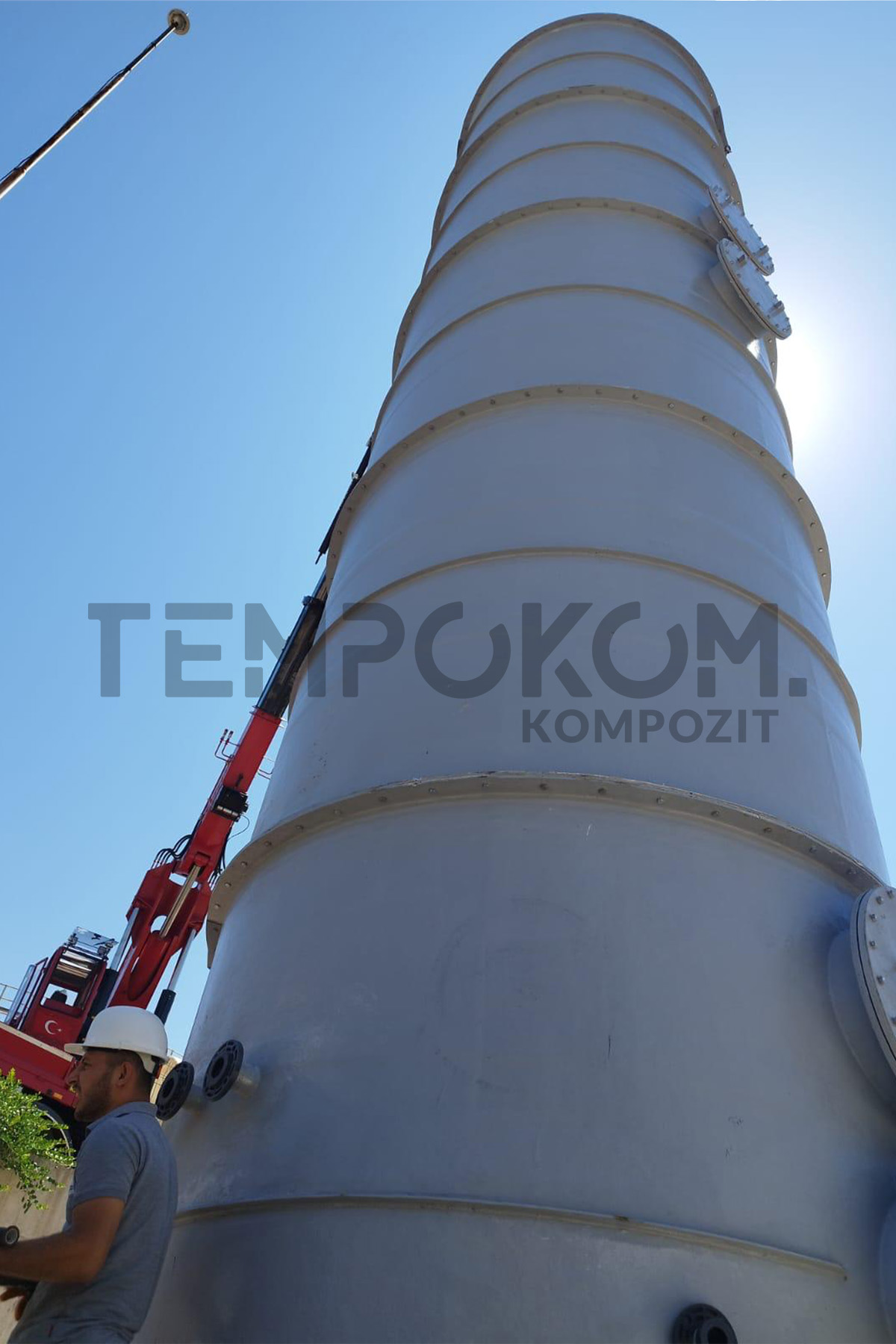 GRP Desulfurization Tanks – Kahramanmaraş Biogas Plant