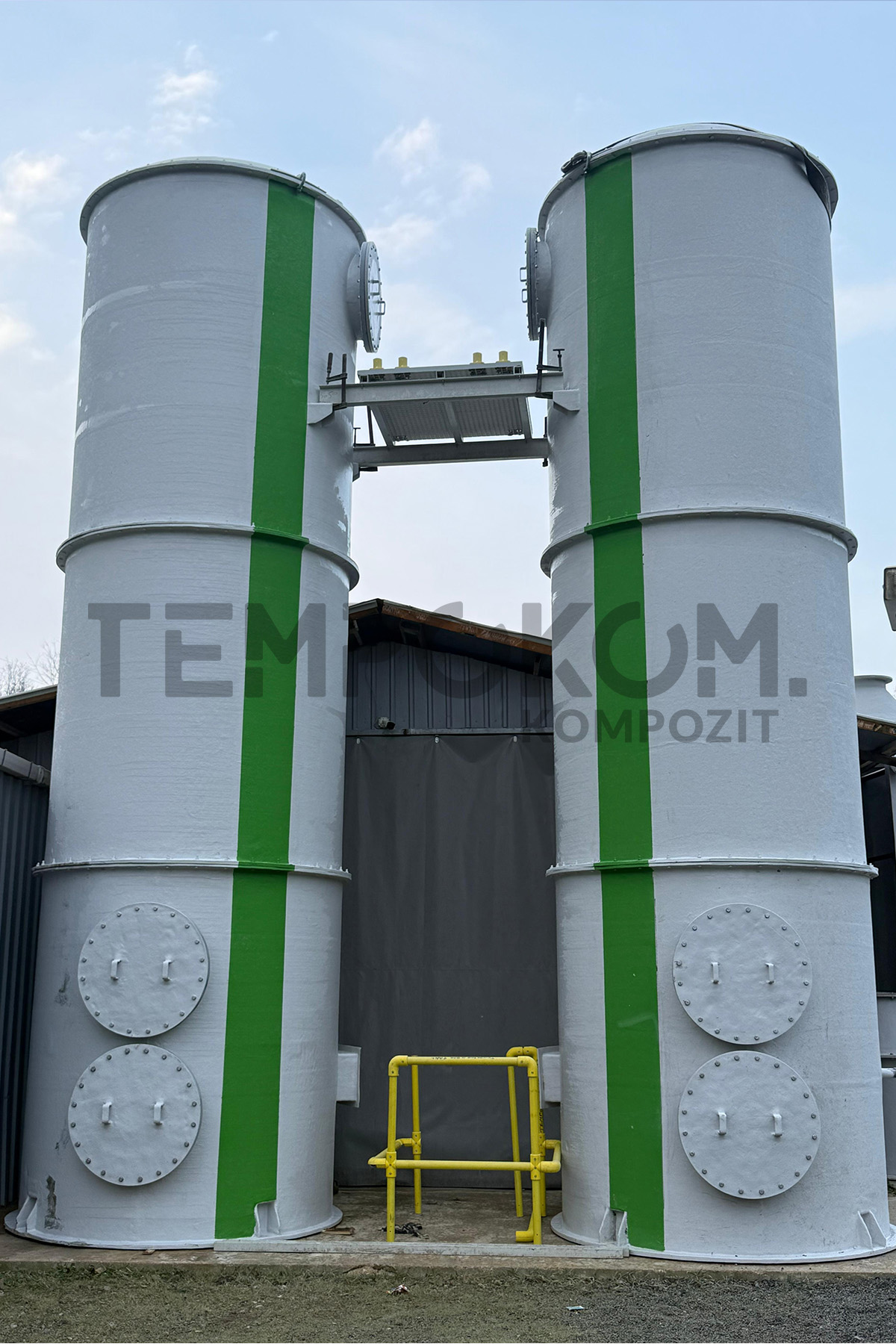 GRP Desulfurization Tanks – Kayseri Biological Wastewater Treatment Plant