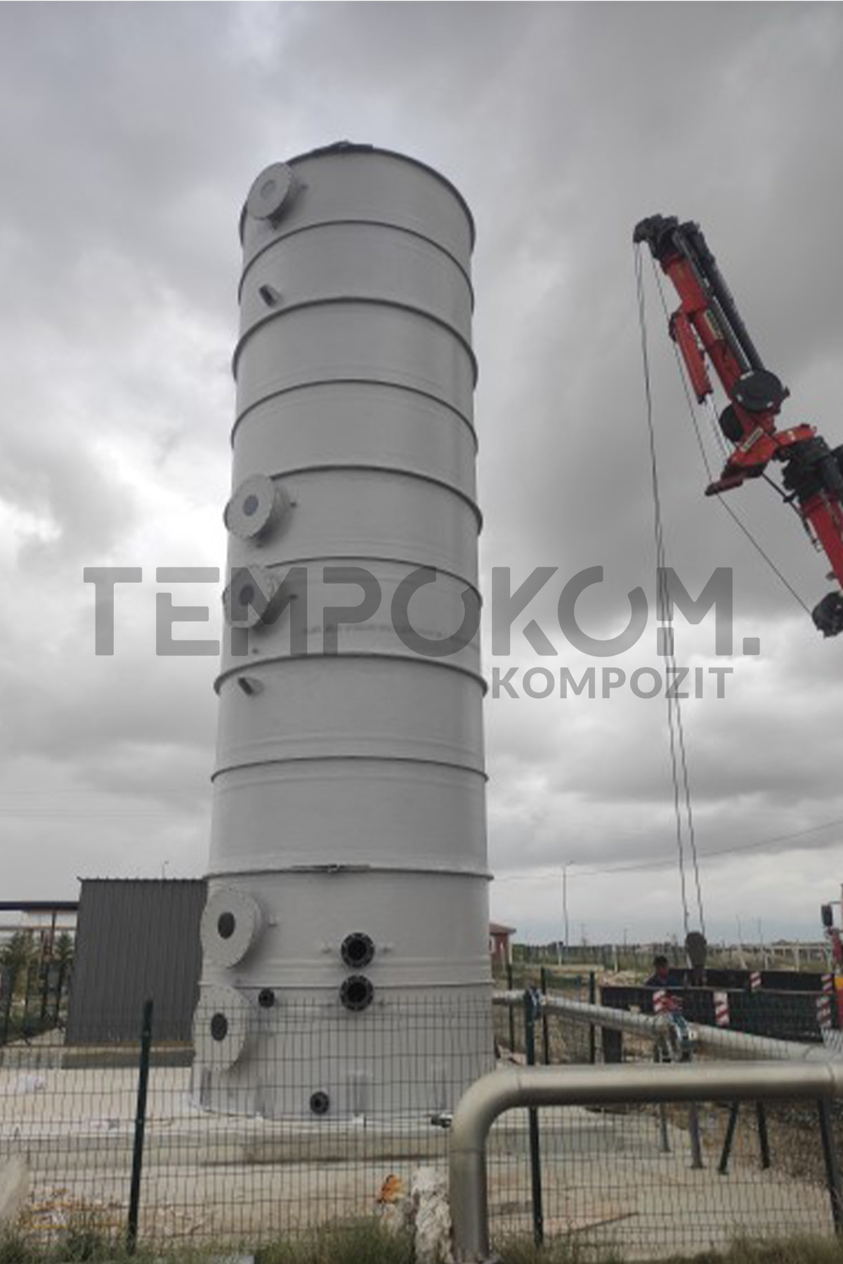 GRP Desulfurization Tanks – Afyon Energy Biogas Plant