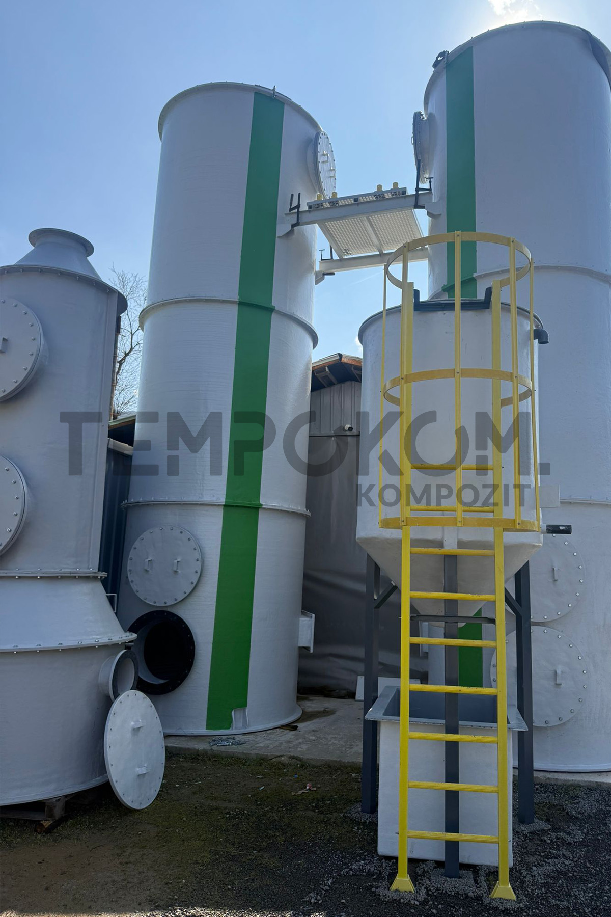 GRP Desulfurization Tanks – Kayseri Biological Wastewater Treatment Plant