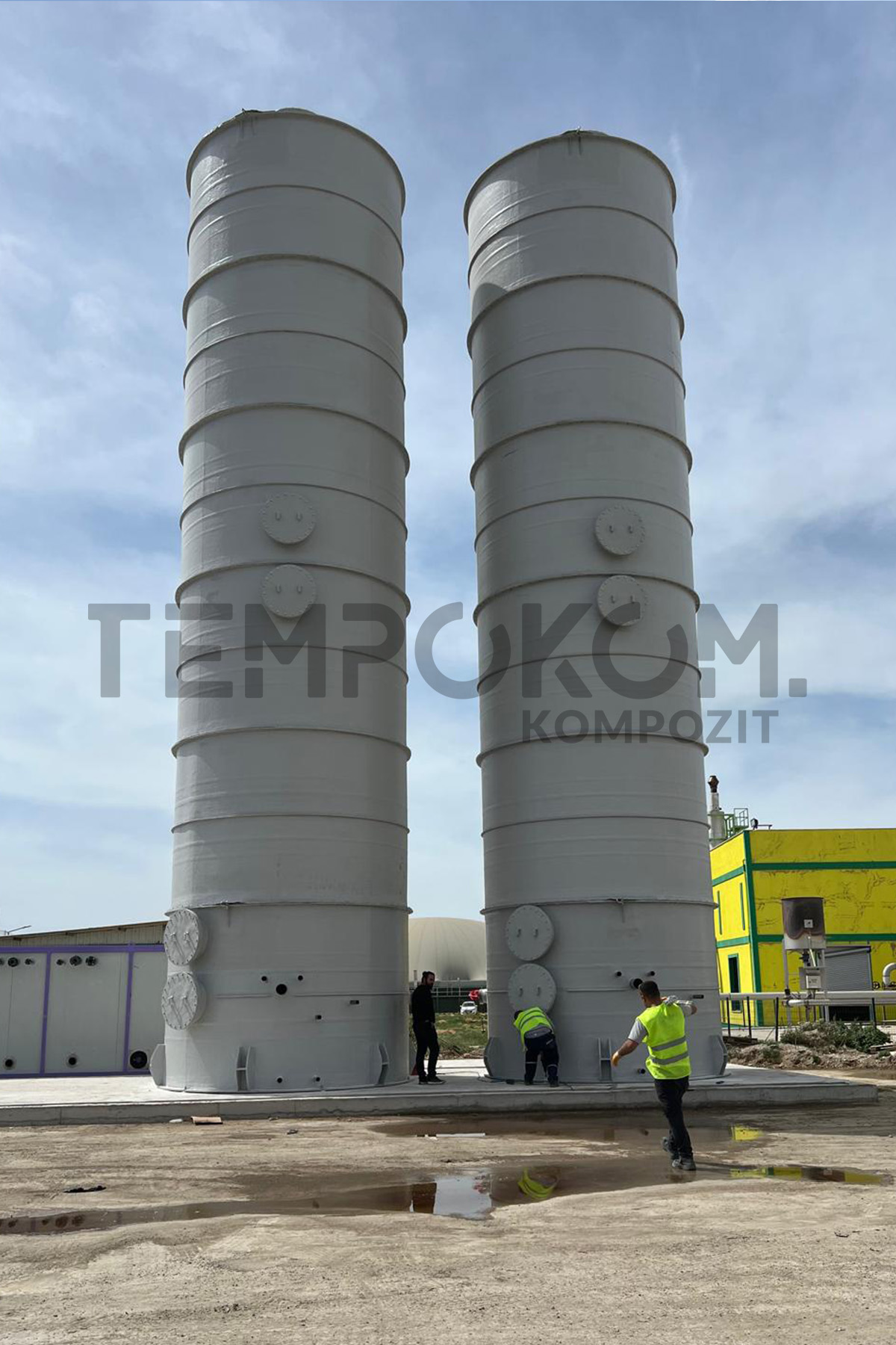 GRP Desulfurization Tanks – Amasya Suluova Biogas Plant