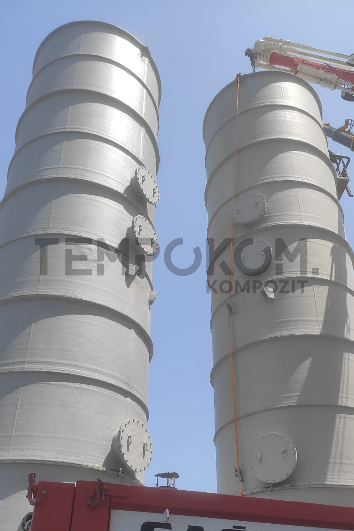 GRP Desulfurization Tanks – ASKİ Biological Wastewater Treatment Plant