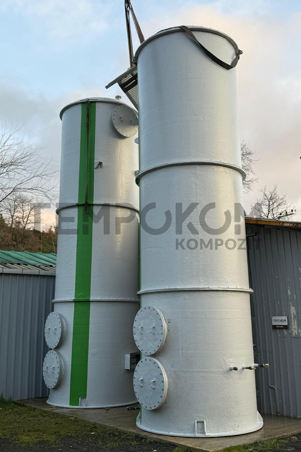 GRP Desulfurization Tanks – Kayseri Biological Wastewater Treatment Plant