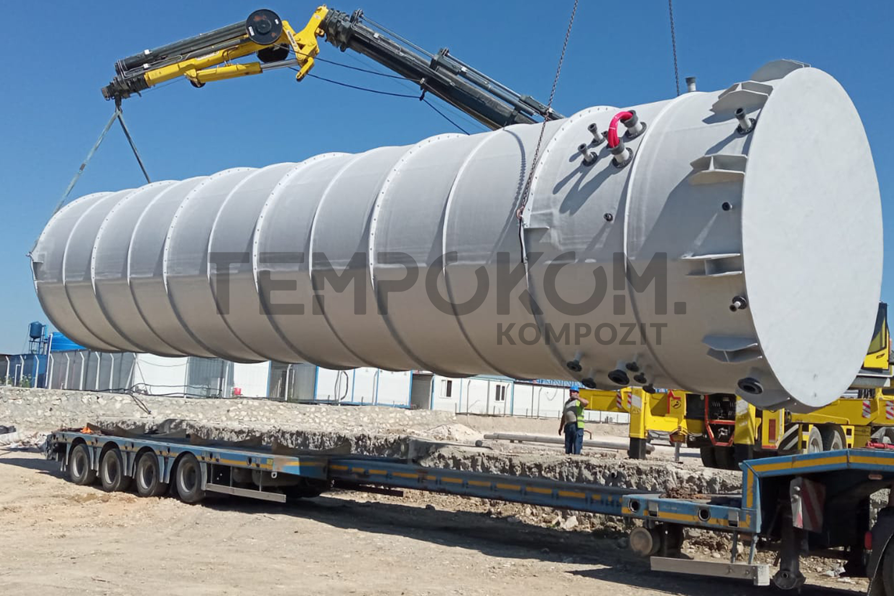 GRP Desulfurization Tanks – Kayseri Biological Wastewater Treatment Plant