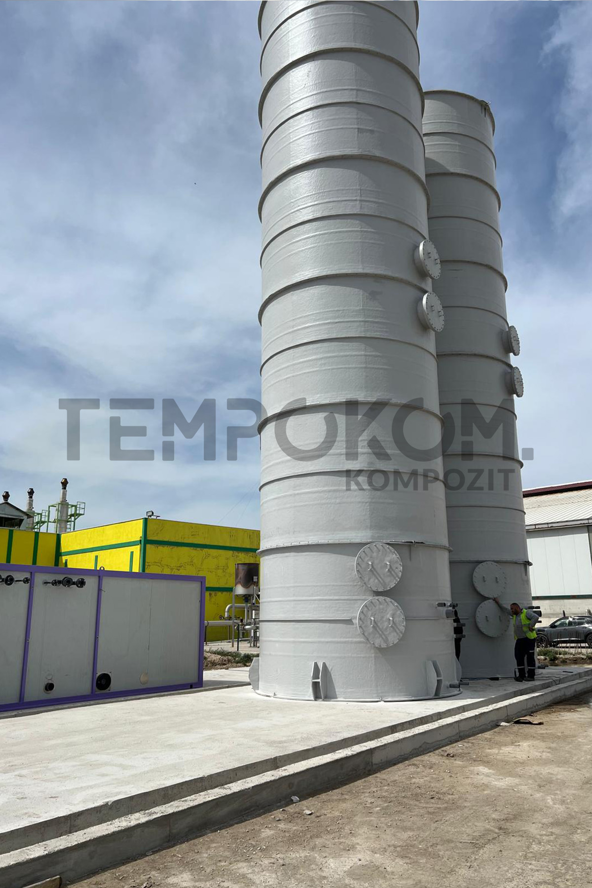 GRP Desulfurization Tanks – Amasya Suluova Biogas Plant