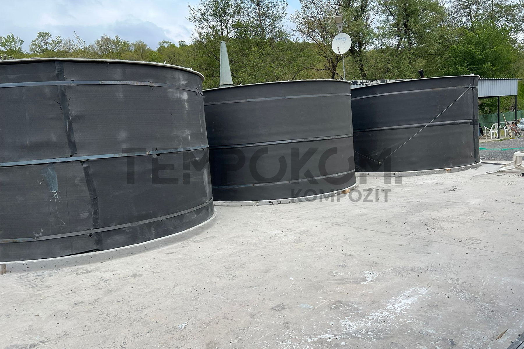 GRP Desulfurization Tanks – Eskişehir Integrated Solid Waste Treatment Facility