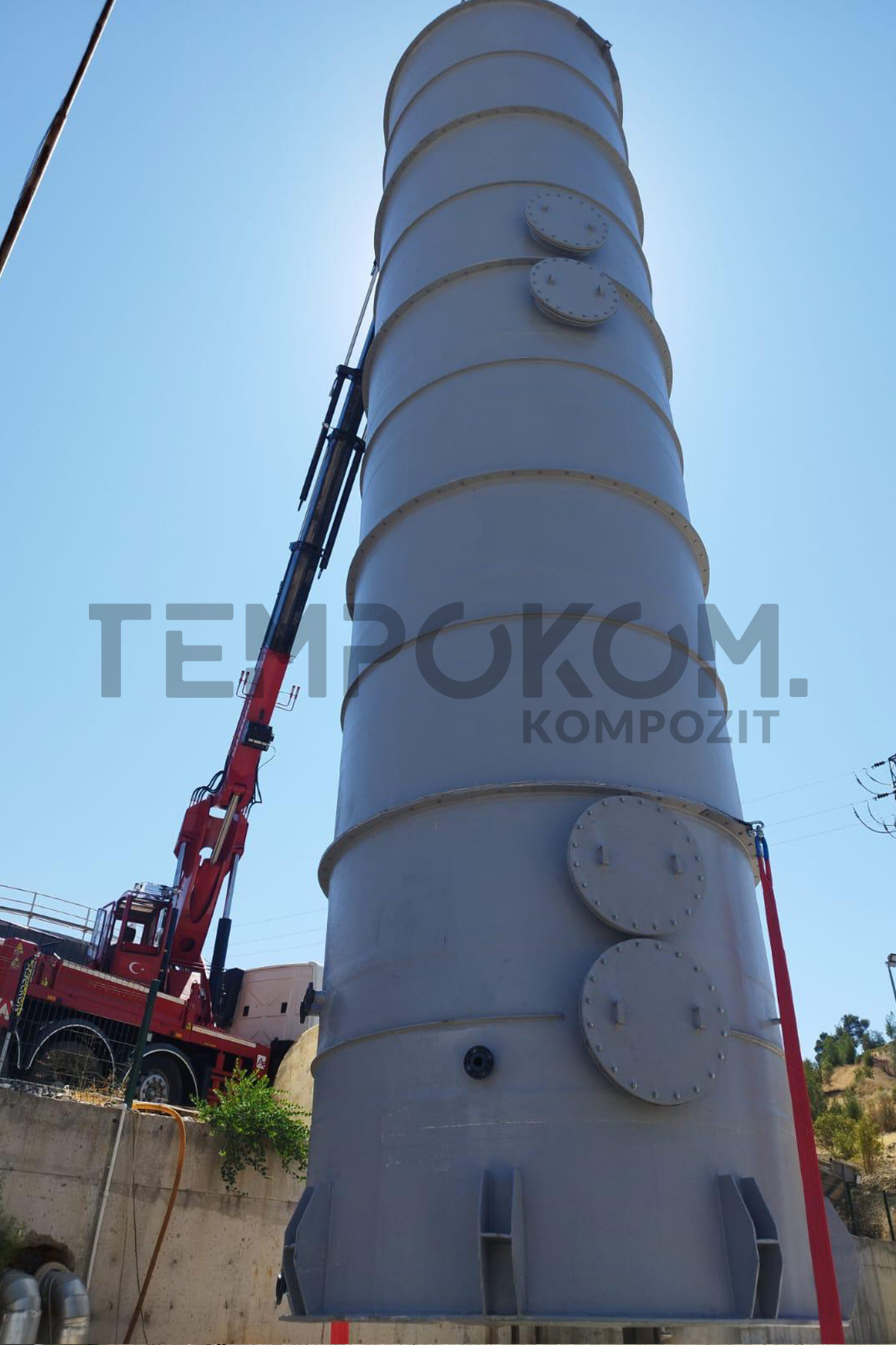 GRP Desulfurization Tanks – Kahramanmaraş Biogas Plant