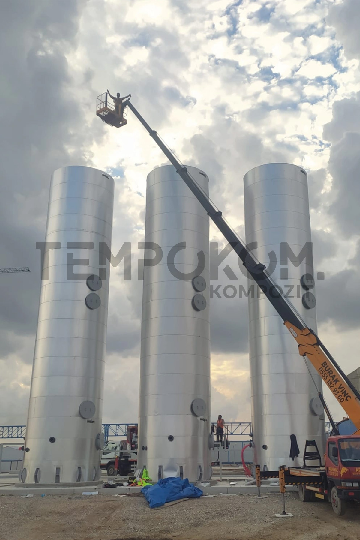 GRP Desulfurization Tanks – Kayseri Biological Wastewater Treatment Plant